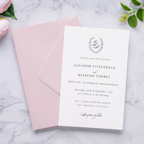 NingsPaper A9 Envelopes, 5.75 x 8.75'' Blush Pink Wedding Mailing Envelopes