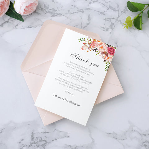 NingsPaper 50 Pieces Blush Pink A4 Envelopes for 4x6 Cards