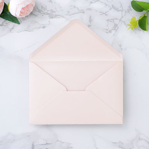 NingsPaper 50 Pieces Blush Pink A4 Envelopes for 4x6 Cards