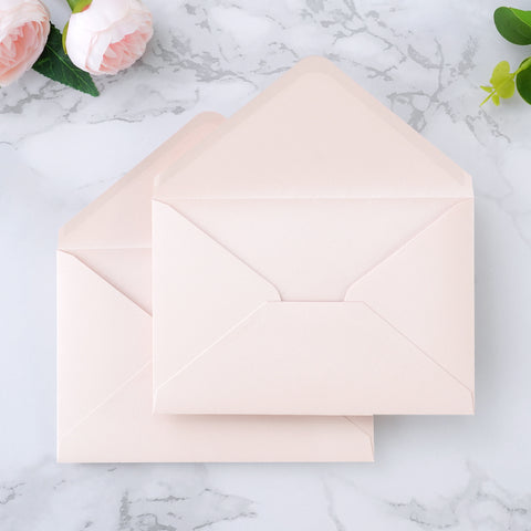 NingsPaper 50 Pieces Blush Pink A4 Envelopes for 4x6 Cards