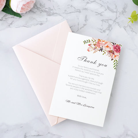 NingsPaper 50 Pieces Blush Pink A4 Envelopes for 4x6 Cards