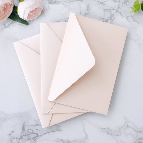 NingsPaper 50 Pieces Blush Pink A4 Envelopes for 4x6 Cards