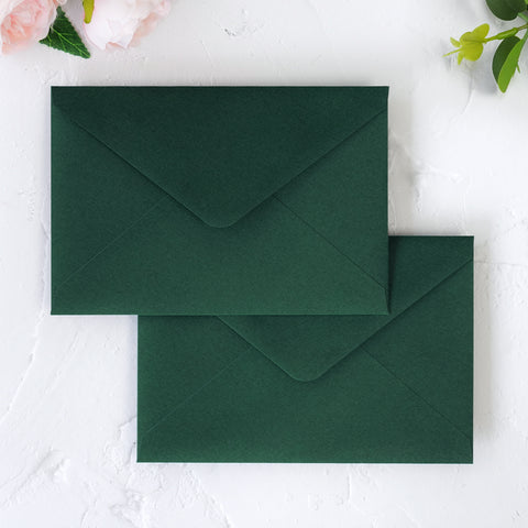 NingsPaper 50 Pieces Emerald Green A4 Envelopes for 4x6 Cards