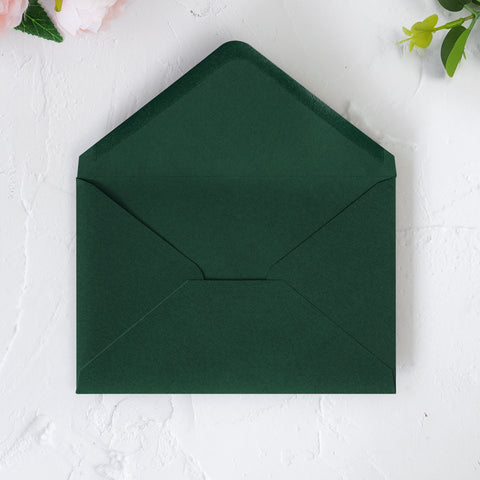 NingsPaper 50 Pieces Emerald Green A4 Envelopes for 4x6 Cards