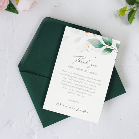 NingsPaper 50 Pieces Emerald Green A4 Envelopes for 4x6 Cards