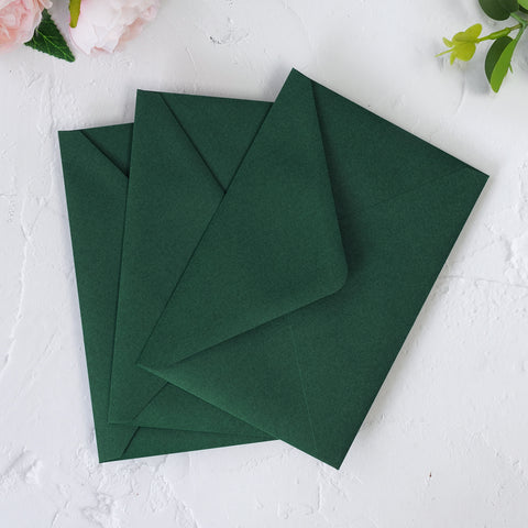 NingsPaper 50 Pieces Emerald Green A4 Envelopes for 4x6 Cards