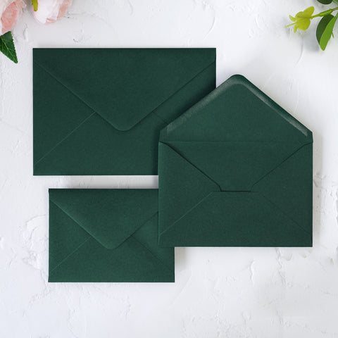 NingsPaper 50 Pieces Emerald Green A4 Envelopes for 4x6 Cards