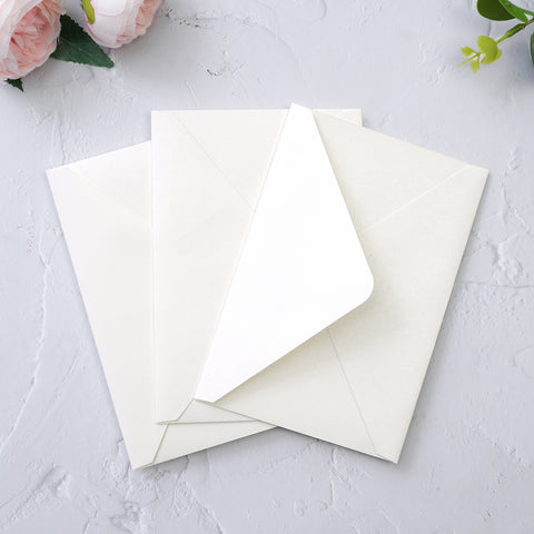 NingsPaper 50 Pieces Ivory A4 Envelopes for 4x6 Cards