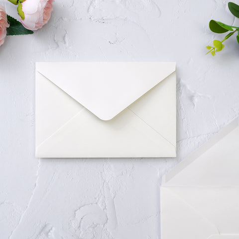 NingsPaper 50 Pieces Ivory A4 Envelopes for 4x6 Cards