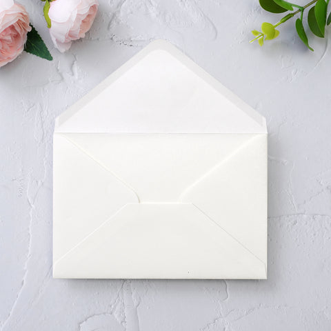 NingsPaper 50 Pieces Ivory A4 Envelopes for 4x6 Cards