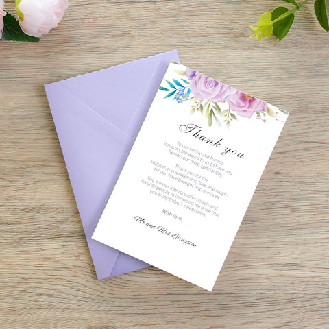 NingsPaper 50 Pieces Lilac A4 Envelopes for 4x6 Cards