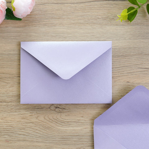 NingsPaper 50 Pieces Lilac A4 Envelopes for 4x6 Cards