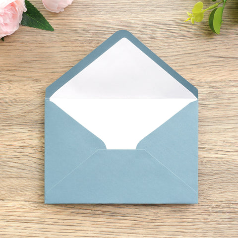 NingsPaper 50 Pieces Dusty Blue A4 Envelopes for 4x6 Cards