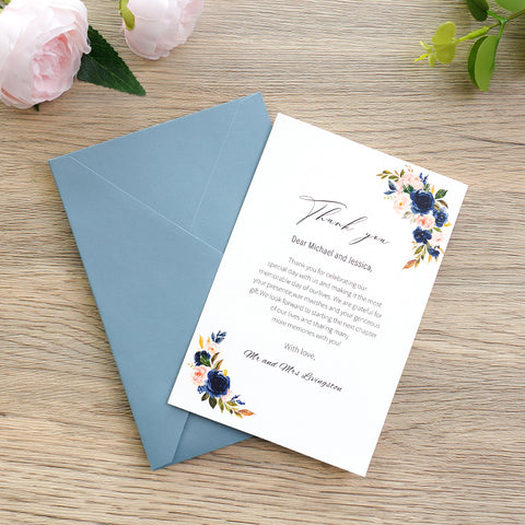 NingsPaper 50 Pieces Dusty Blue A4 Envelopes for 4x6 Cards
