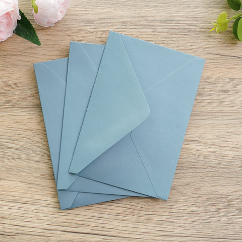 NingsPaper 50 Pieces Dusty Blue A4 Envelopes for 4x6 Cards