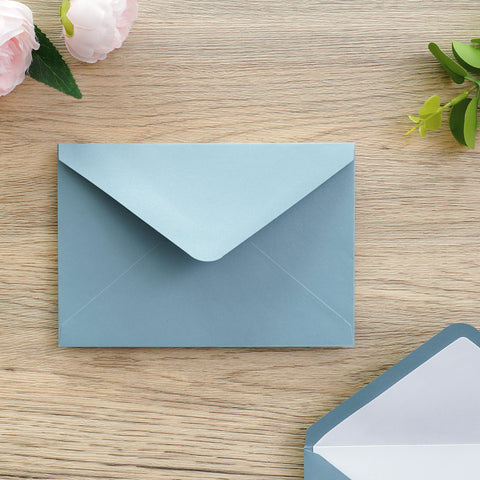 NingsPaper 50 Pieces Dusty Blue A4 Envelopes for 4x6 Cards