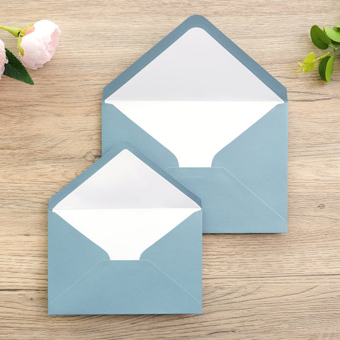 NingsPaper 50 Pieces Dusty Blue A4 Envelopes for 4x6 Cards