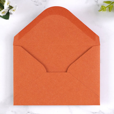 NingsPaper 50 Pieces Burnt Orange A1 3.62 × 5.12 Inches Envelopes