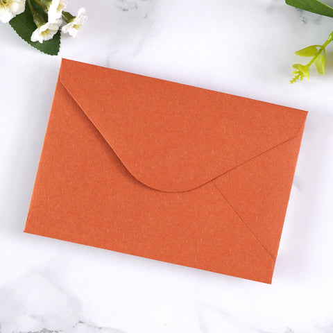 NingsPaper 50 Pieces Burnt Orange A1 3.62 × 5.12 Inches Envelopes
