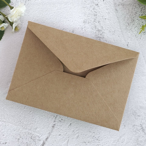 NingsPaper 50 Pieces Kraft A1 3.62 × 5.12 Inches Envelopes