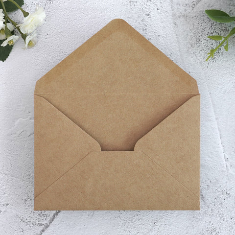NingsPaper 50 Pieces Kraft A1 3.62 × 5.12 Inches Envelopes