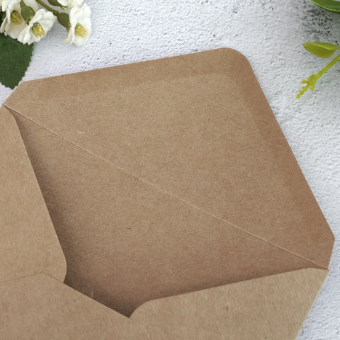 NingsPaper 50 Pieces Kraft A1 3.62 × 5.12 Inches Envelopes