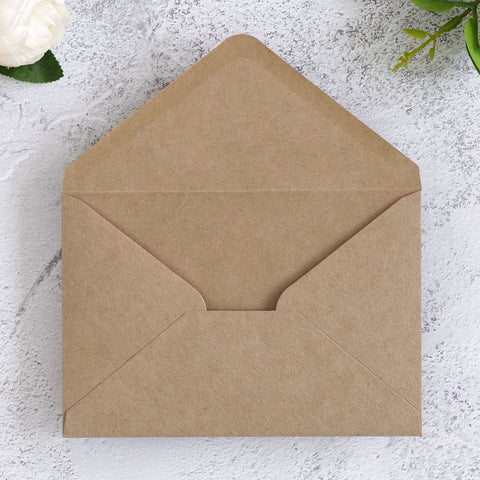 NingsPaper 50 Pieces Kraft A4 Envelopes for 4x6 Cards