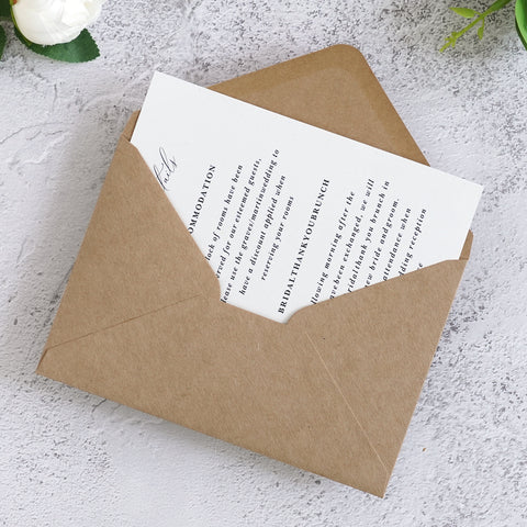 NingsPaper 50 Pieces Kraft A4 Envelopes for 4x6 Cards