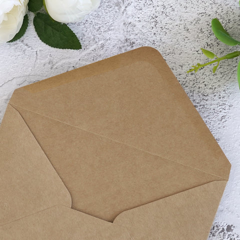 NingsPaper 50 Pieces Kraft A4 Envelopes for 4x6 Cards