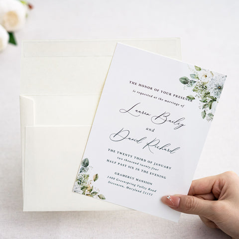 NingsPaper 50 Pieces  A7 5 x 7'' Ivory Self Seal Envelopes