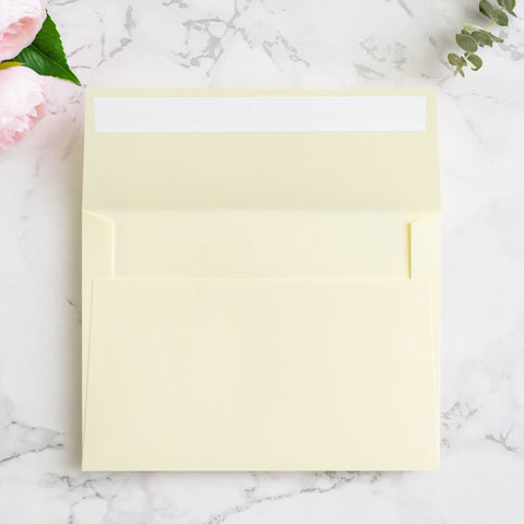 NingsPaper 50 Pieces  A7 5 x 7'' Cream Self Seal Envelopes