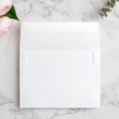 NingsPaper 50 Pieces  A7 5 x 7'' White Self Seal Envelopes
