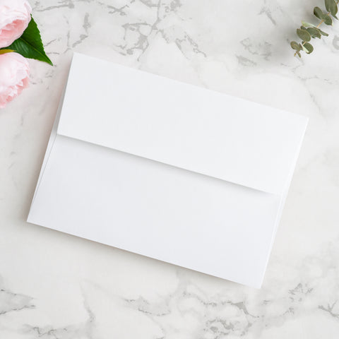 NingsPaper 50 Pieces  A7 5 x 7'' White Self Seal Envelopes