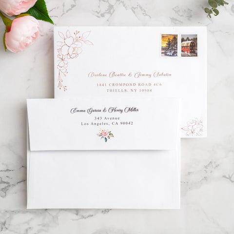 NingsPaper 50 Pieces  A7 5 x 7'' White Self Seal Envelopes
