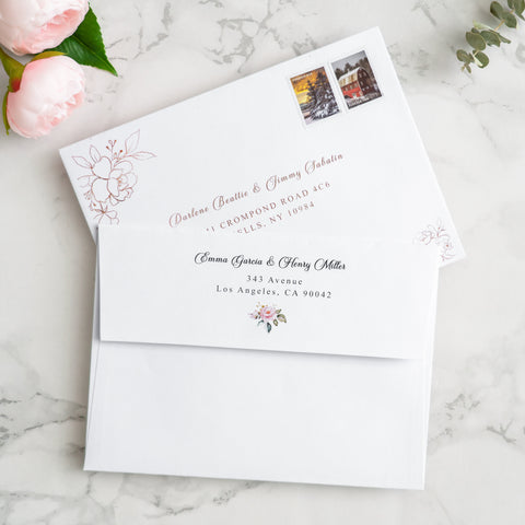 NingsPaper 50 Pieces  A7 5 x 7'' White Self Seal Envelopes