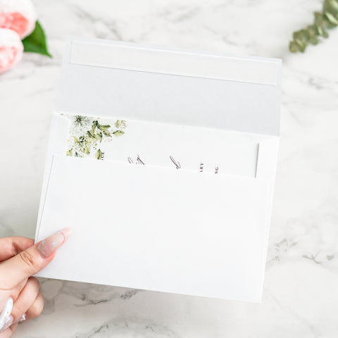 NingsPaper 50 Pieces  A7 5 x 7'' White Self Seal Envelopes