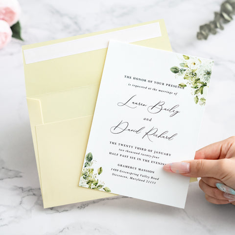 NingsPaper 50 Pieces  A7 5 x 7'' Cream Self Seal Envelopes