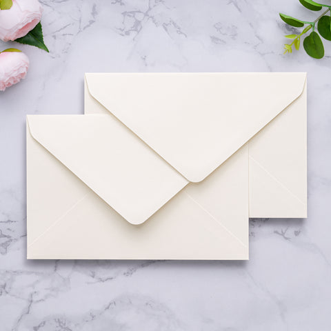 NingsPaper A9 Envelopes, 5.75 x 8.75'' Ivory Wedding Mailing Envelopes