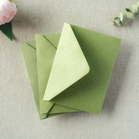 NingsPaper 50 Pieces Blush Pink A1 3.62 × 5.12 Inches Envelopes