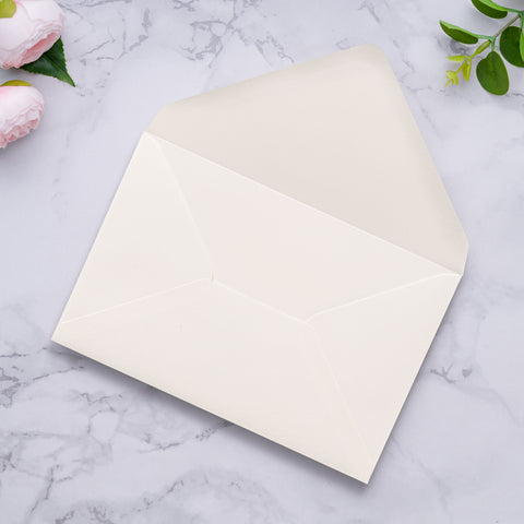 NingsPaper A9 Envelopes, 5.75 x 8.75'' Ivory Wedding Mailing Envelopes