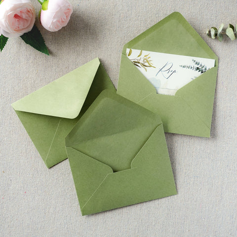 NingsPaper 50 Pieces Blush Pink A1 3.62 × 5.12 Inches Envelopes