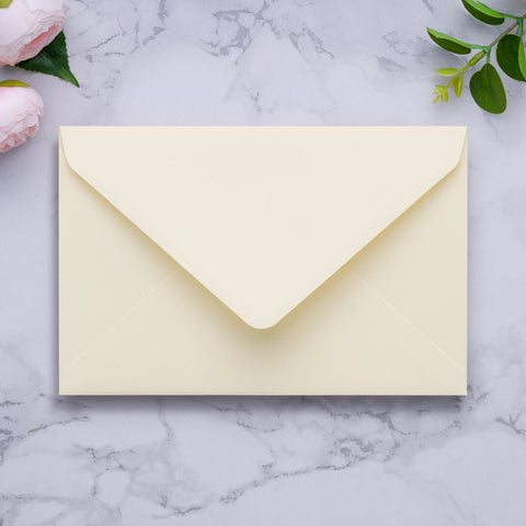 NingsPaper A9 Envelopes, 5.75 x 8.75'' Cream Wedding Mailing Envelopes