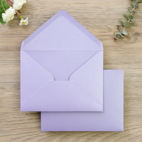 NingsPaper 50 Pieces Lilac A1 3.62 × 5.12 Inches Envelopes