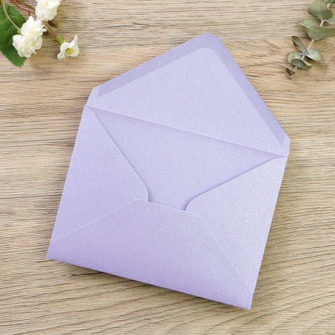 NingsPaper 50 Pieces Lilac A1 3.62 × 5.12 Inches Envelopes
