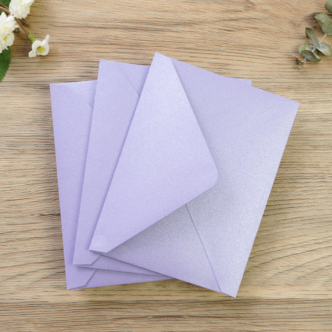 NingsPaper 50 Pieces Lilac A1 3.62 × 5.12 Inches Envelopes