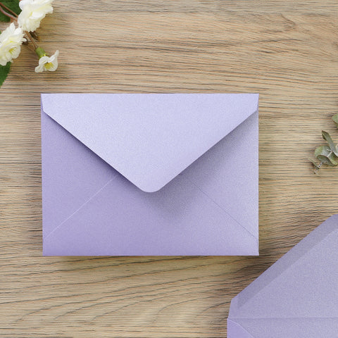 NingsPaper 50 Pieces Lilac A1 3.62 × 5.12 Inches Envelopes