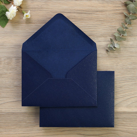 NingsPaper 50 Pieces Navy Blue A1 3.62 × 5.12 Inches Envelopes