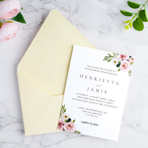 NingsPaper 50 Pieces A7 Euro Flap Envelopes, Cream 5x7 Envelopes