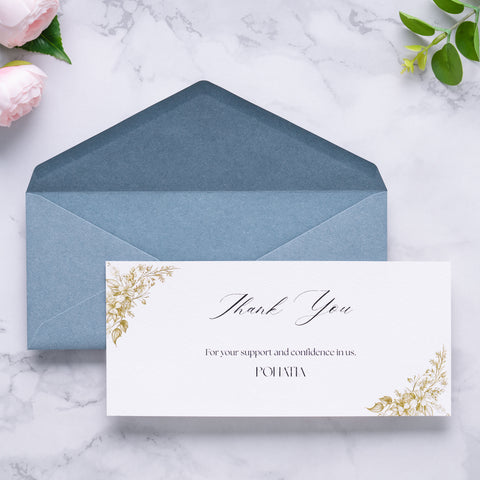 NingsPaper 50 Pieces #10 Business Envelopes, Dusty Blue 4-1/8 x 9-1/2 Inches