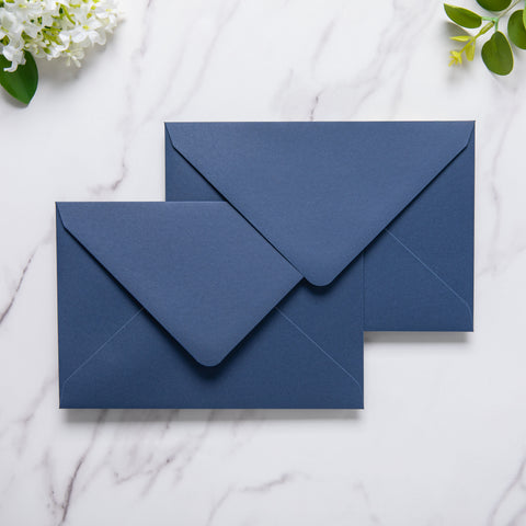 NingsPaper 50 Pieces A8 Envelopes, Large 5x7 Navy Blue Envelopes